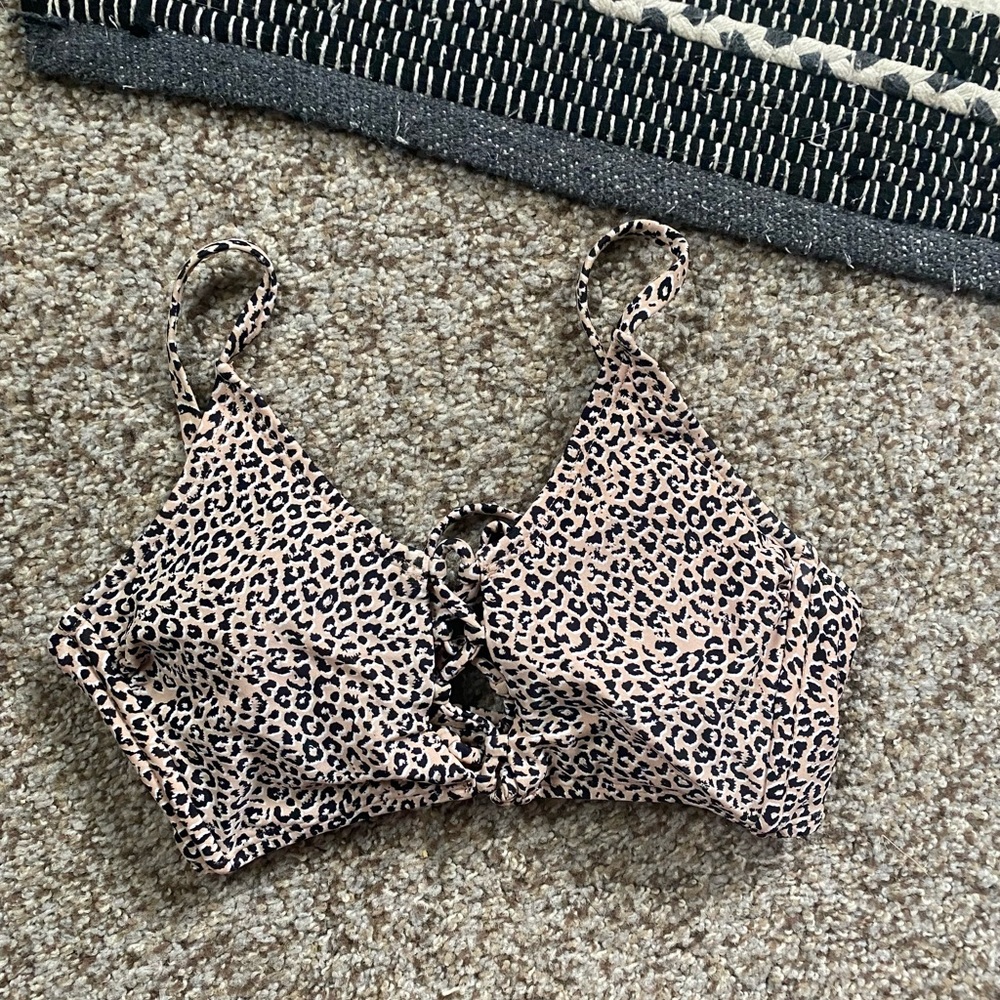 Cheetah bikini top